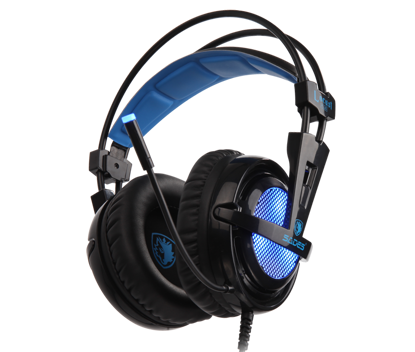 SADES Locust Plus Gaming Black, slušalke z mikrofonom