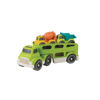 Slika - Beach Toys avtotransporter + 2 tovornjaka za peskovnik iz reciklirane bio plastike +18M, nestrupene barve, za peskovnik