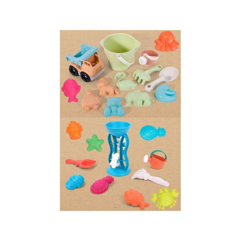 Slika - Beach Toys 24-delni komplet bioplastičnih igral za peskovnik