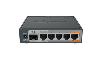 Mikrotik RouterBoard hEX S RB760iGS L4 256MB PoE 5x GbE port 1x GbE SFP