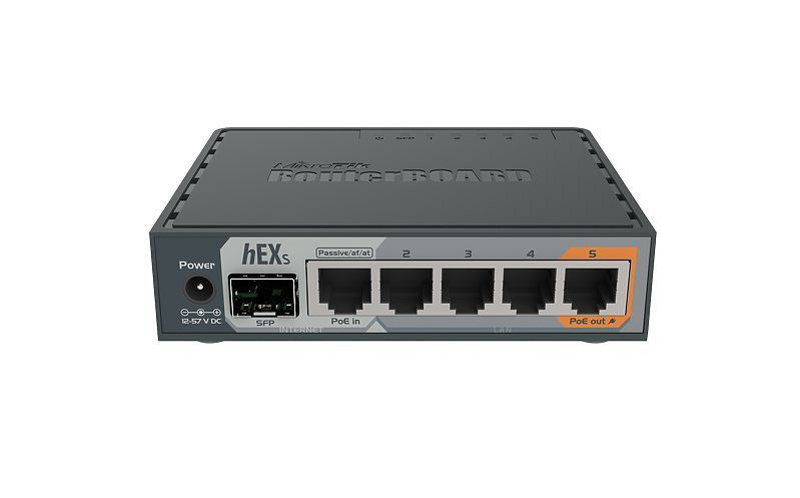 Slika - Mikrotik RouterBoard hEX S RB760iGS L4 256MB PoE 5x GbE port 1x GbE SFP