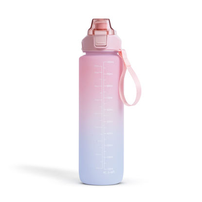 Family športna plastenka za vodo 1L roza/modra