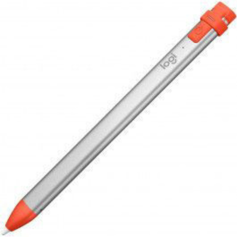 Slika - Logitech Crayon pen (914-000034) srebrno/oranžno, stylus pisalo
