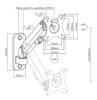 Slika - Gembird MA-WA1-01 13"- 27" gibljiva stenska montažna roka za monitor