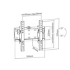 Slika - Gembird WM-42T-02 13"- 42" nagibni stenski nosilec za TV