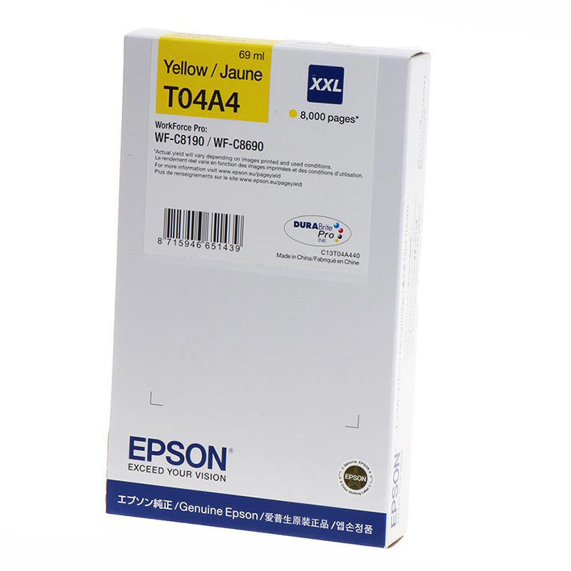 Slika - Epson C13T04A440 XXL rumena, originalna kartuša