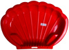 Slika - Dohany peskovnik v obliki školjke rdeč