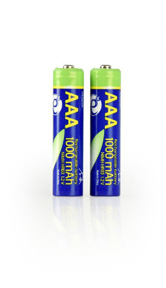 Gembird AAA 1000mAh polnilne baterije (2 kosa)