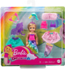 Slika - Mattel Barbie Dreamtopia Chelsea z oblačili 3v1 (GTF40)