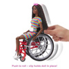 Slika - Mattel Barbie Fashionista Model na invalidskem vozičku - črna ženska  (GRB94)