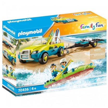 Playmobil Family Fun - vozilo za plažo s kanujem 70436