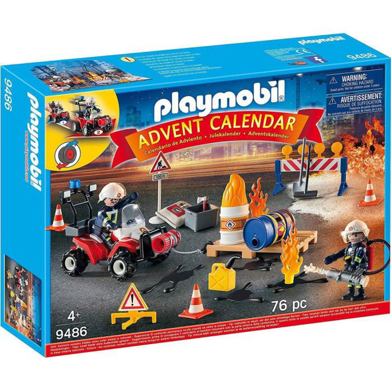 Slika - Playmobil Advent Calendar - požar na gradbišču (9486)