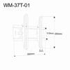 Slika - Gembird WM-37T-01 TV (tilting) 17"-37"