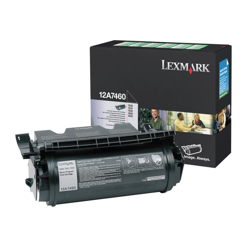 Slika - Lexmark 12A7460 črn, originalni toner