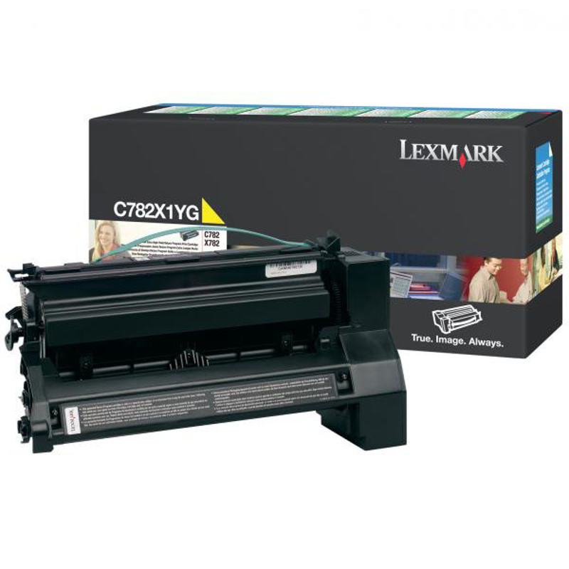 Slika - Lexmark C782X1YG rumen, originalen toner