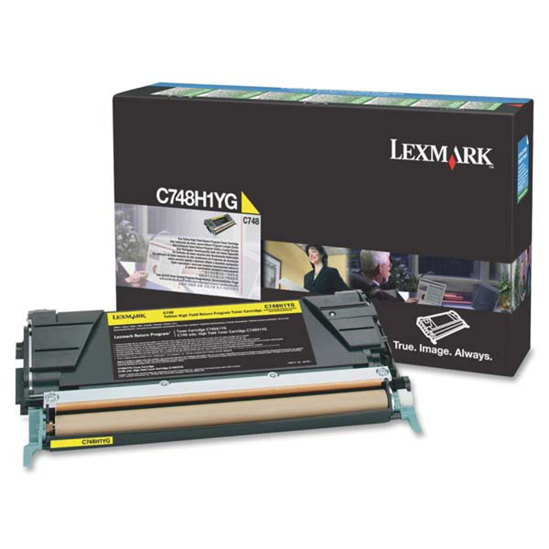 Slika - Lexmark C748H1YG HC rumen, originalen toner