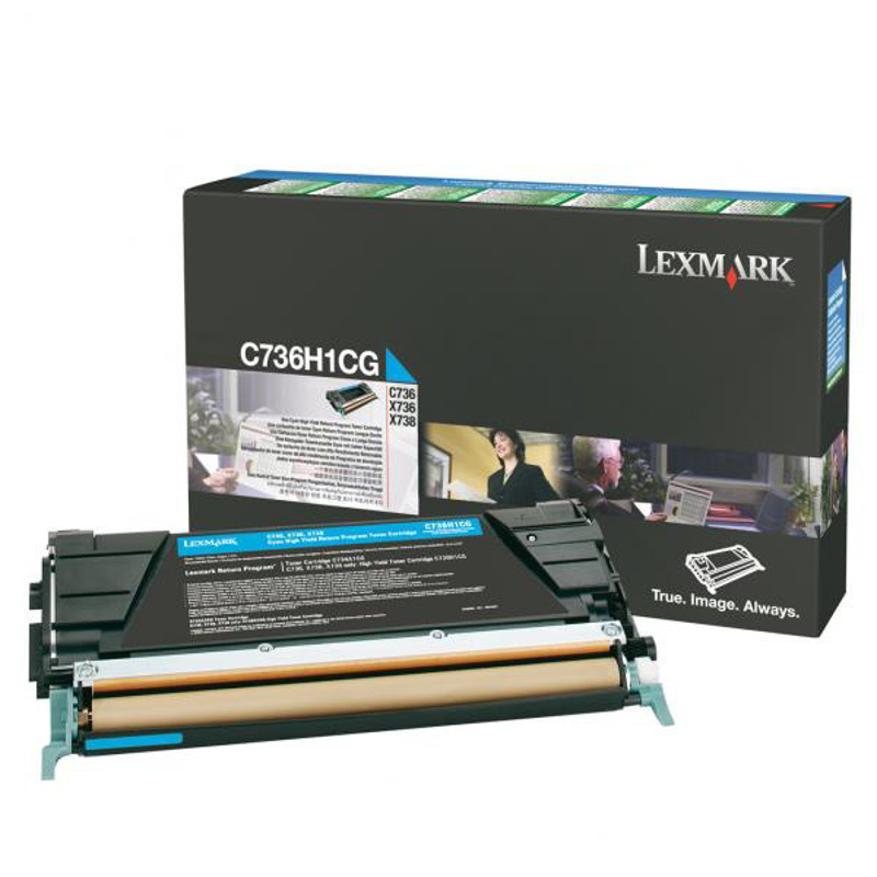Slika - Lexmark C736H1CG moder, originalen toner