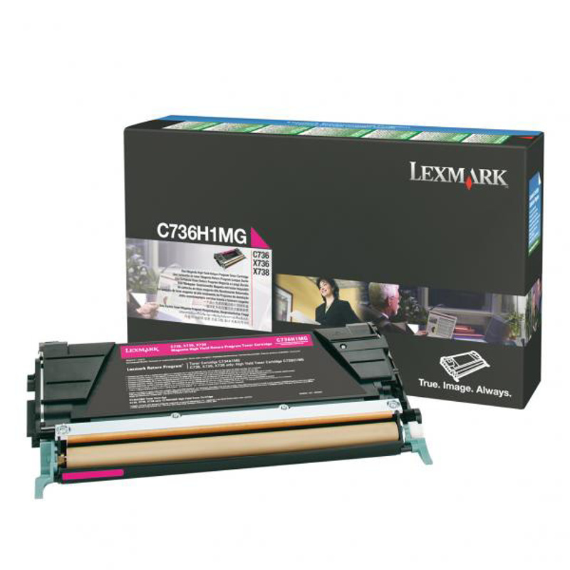 Slika - Lexmark C736H1MG škrlaten, originalen toner