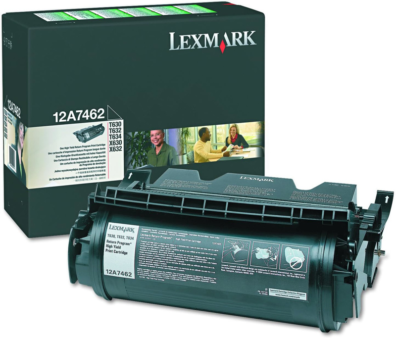 Slika - Lexmark 12A7462 HC črn, originalen toner