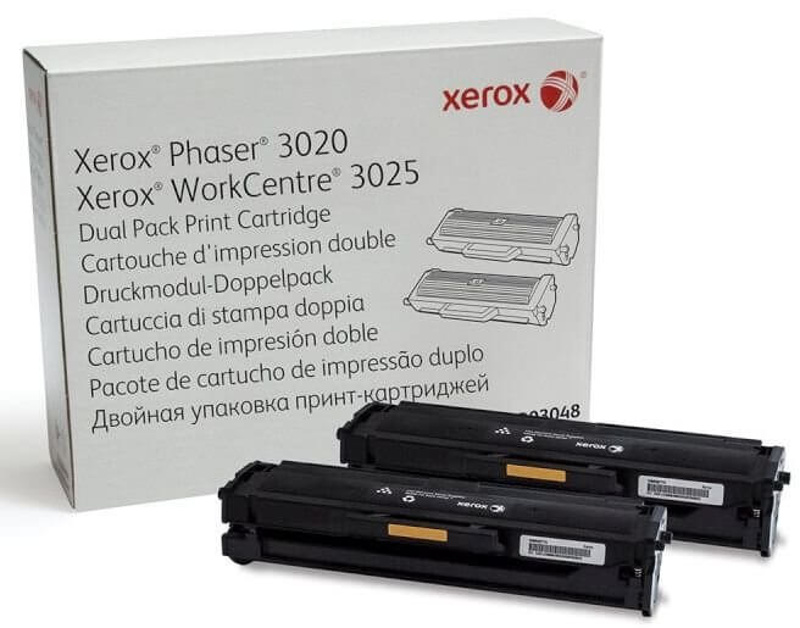 Slika - Xerox 106R03048 (3020/3025) črn 2 x 1,5k črn, dvojno pakiranje, original toner