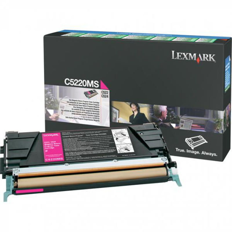 Slika - Lexmark C5220MS škrlaten, originalen toner