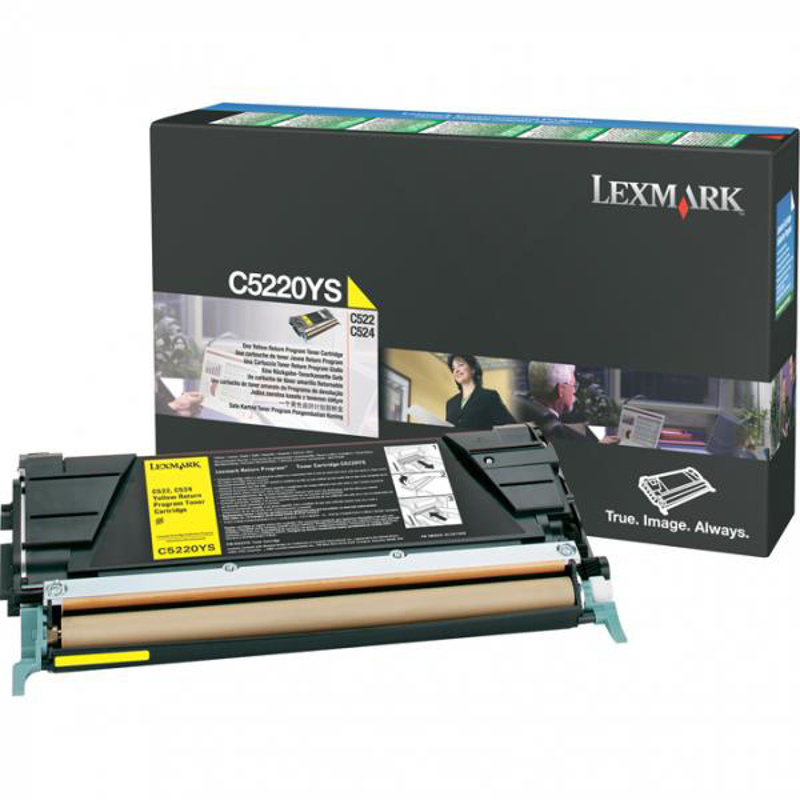 Slika - Lexmark C5220YS rumen, originalen toner