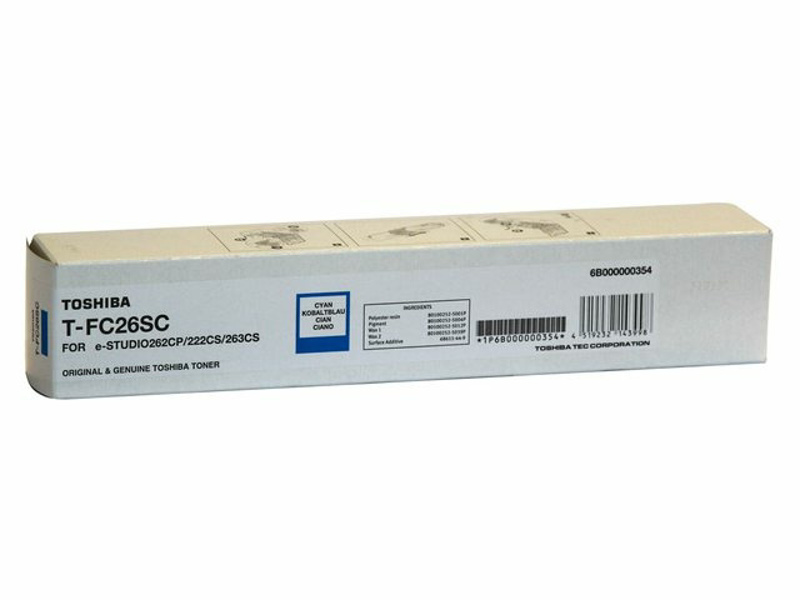 Slika - Toshiba T-FC26SC (6B000000557) moder, originalen toner