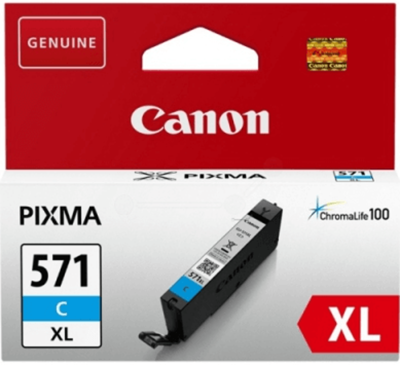 Slika - Canon CLI-571C XL modra, originalna kartuša