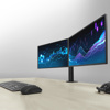 Slika - ACT AC8326 Dual Office Solid Pro 10"-32" črna roka za 2 monitorja