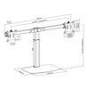 Slika - ACT AC8332 Dual Office 10"-27" črna samostoječa hidravlična roka za 2 monitor