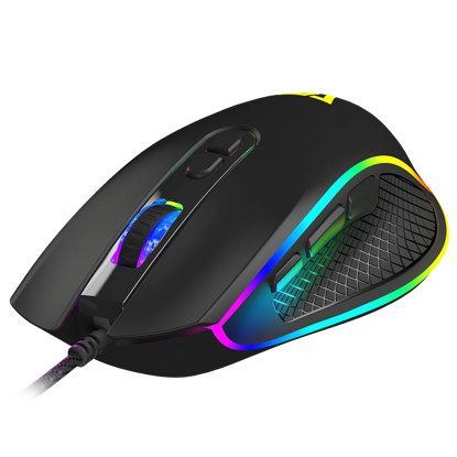 Modecom Volcano Veles RGB M-MC-VELES-100 črna igralna miška