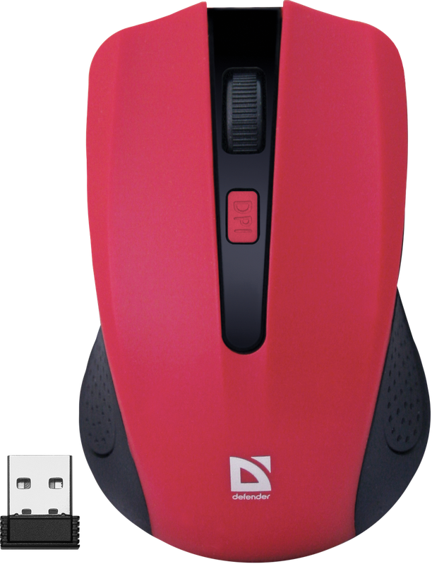 Slika - Defender Accura MM-935 rdeča brezžična miška