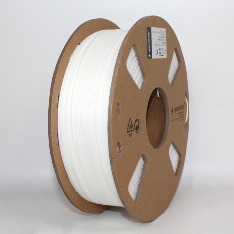 Slika - 3D filament Gembird 3DP-PLA+1.75-02-W PLA+ 1,75mm 1kg bela