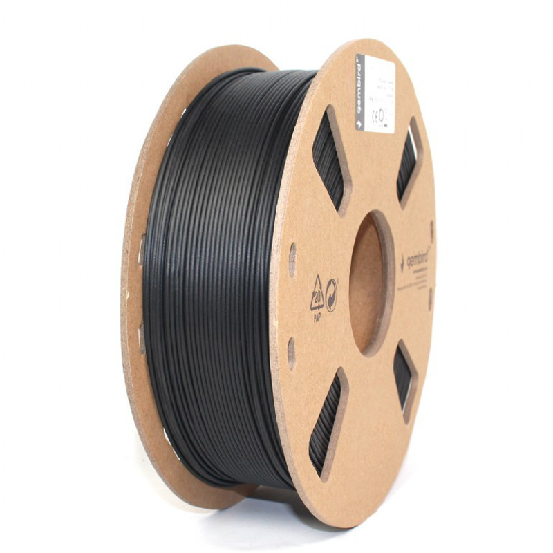 Slika - 3D filament Gembird 3DP-PLA+1.75-02-BK PLA+ 1,75mm 1kg črna