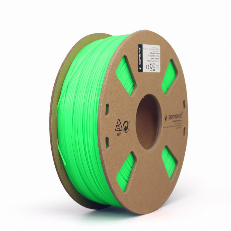 Slika - 3D filament Gembird 3DP-ABS1.75-01-G ABS 1.75mm 1kg zelena