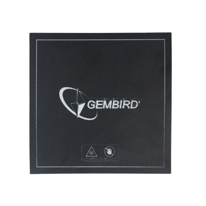 Slika - 3D filament Gembird 3DP-APS-01 Podloga za 3D tiskalnik (155x155mm)
