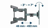 Slika - Gembird WM-80ST-01 gibljiv TV stenski nosilec  40”-80”