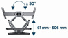 Slika - Gembird WM-80STR-01 vrtljivi TV stenski nosilec 40" - 80"