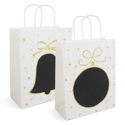 Darilna vrečka - papir XL "Craft" Kreativna risalna površina- 265 x 127 x 330 mm - 2 vrsti / komp