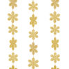 Slika - Božični okrasni trak - snežinka - 2,7 m - zlata