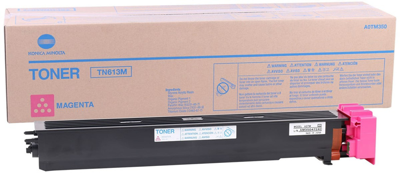 Slika - Konica Minolta TN-613M (A0TM350) 30k škrlaten, original toner