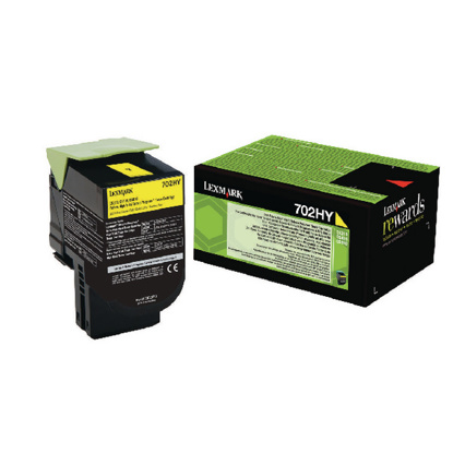 Lexmark 702HY (70C2HY0) 3k rumen, originalen toner