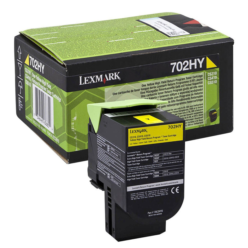 Slika - Lexmark 70C2HYE HC rumen, originalen toner