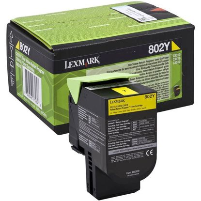 Lexmark 80C20Y0 rumen, originalen toner