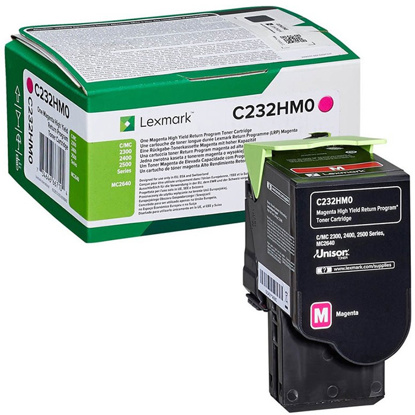 Lexmark C232HM0 HC škrlaten, originalen toner