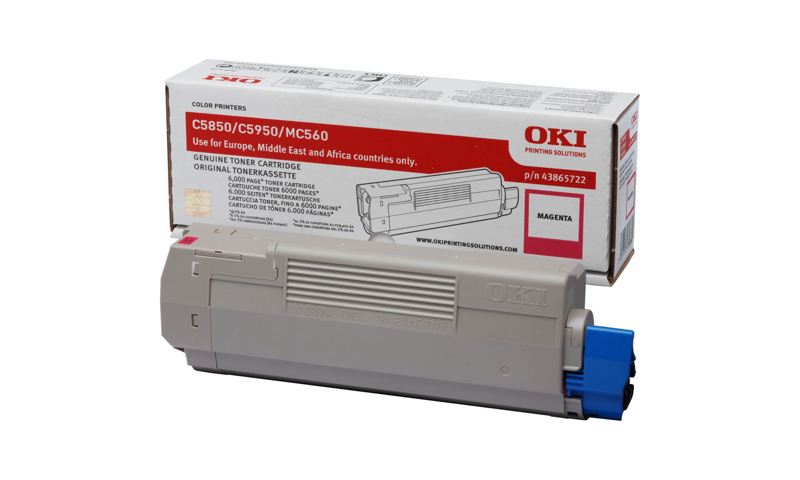 Slika - Oki C 5850 škrlaten (43865722), originalen toner