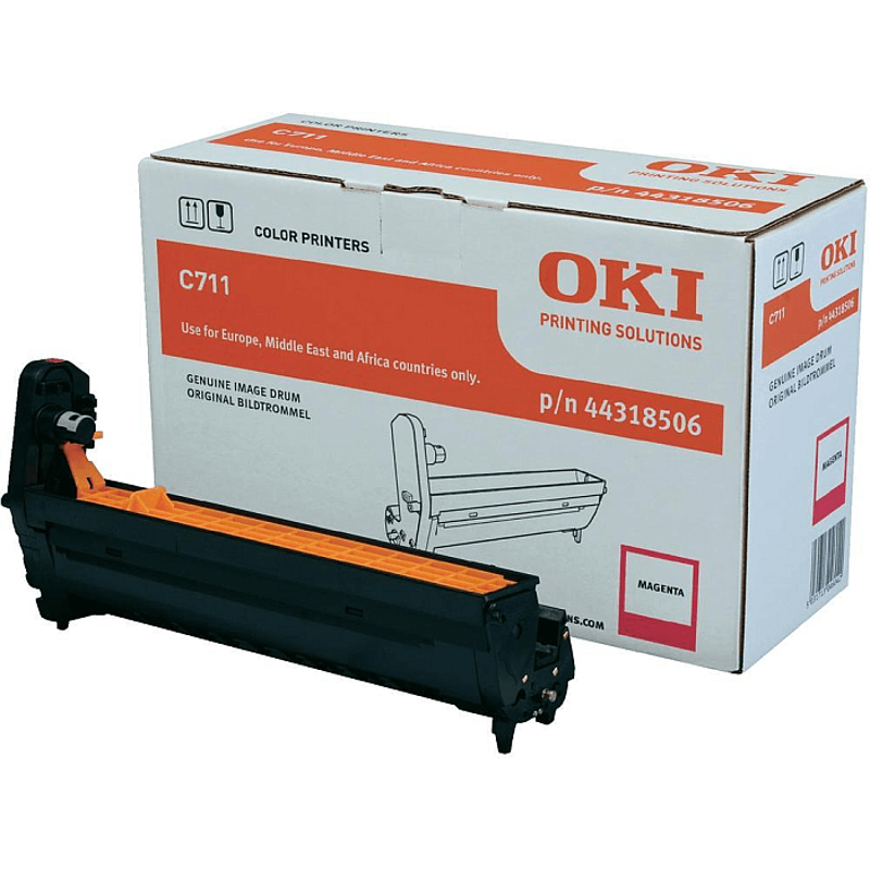 Slika - Oki C 711 M (44318506) škrlaten, originalen boben