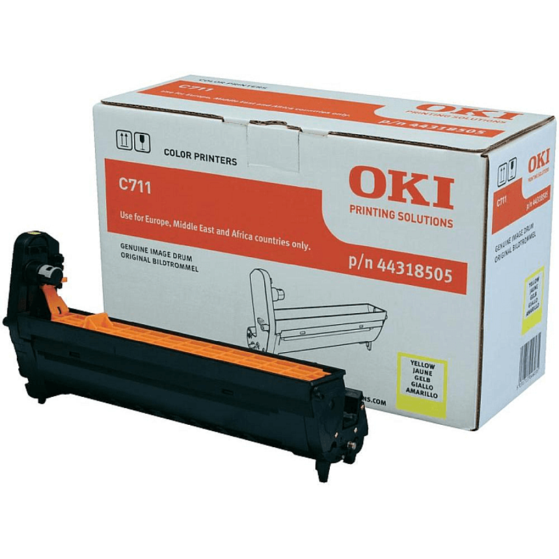 Slika - Oki C 711 Y (44318505) rumen, originalen boben