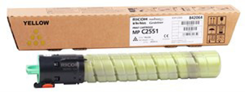 Slika - Ricoh MP C2551 Y (842062) rumen, originalen toner