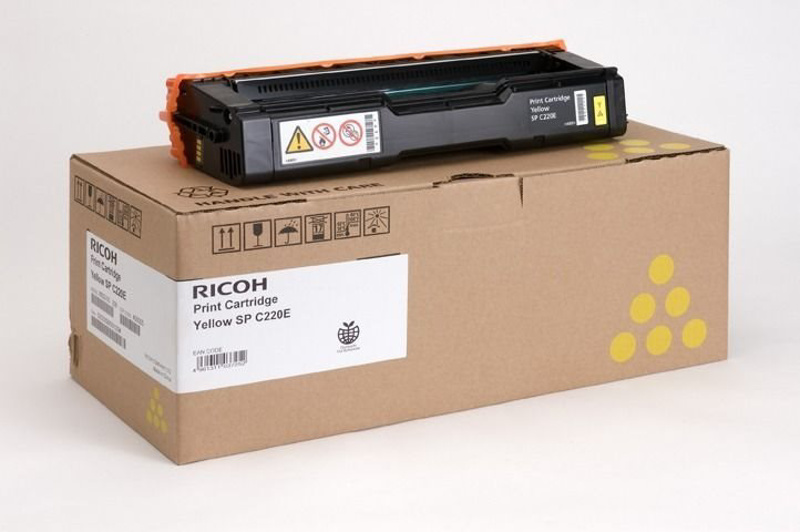 Slika - Ricoh SPC220 Y (407643) rumen, originalen toner